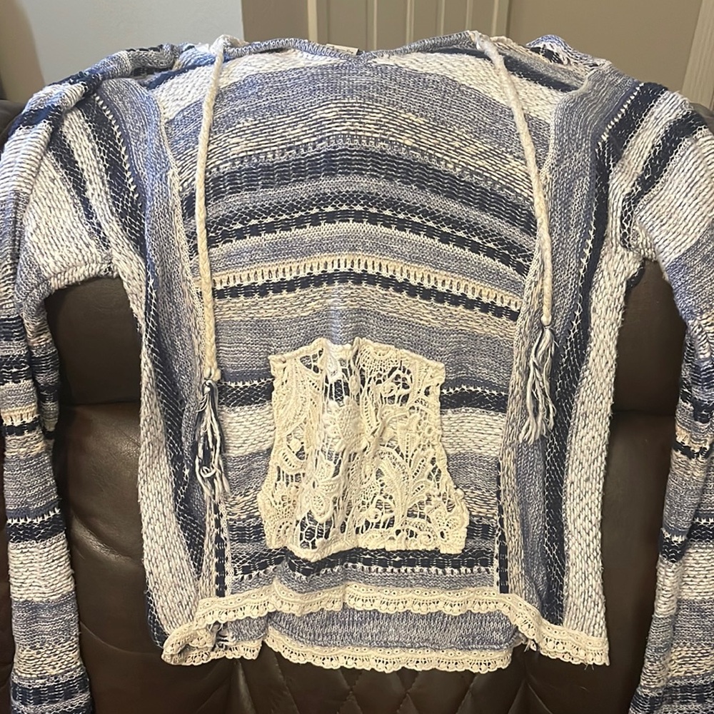 Boho lace hoodie